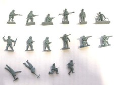 Lotto 16 Soldatini Misti Airfix/Matchbox Fanteria Tesesca WW II Scala 1/72 