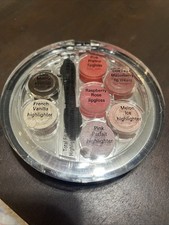 Sheer Cover Compact Pallette Cream Highlighter-Lip Gloss-Eyeliner- NEW Sealed