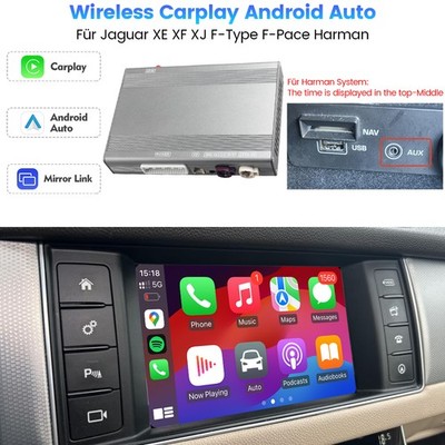 Für Jaguar XE XF XJ F-Type F-Pace Harman Wireless Carplay Android Auto Interface