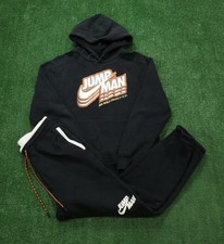 Jordan Essentials Warm Up DNA Sweatshirt Hoodie Sweatsuit Set Men  s Small B137