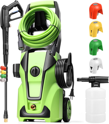 #ad Pressure Cleaner 5000PSI Max 4.0GPM with 33FT Flexible Extension Hose 4 Nozzles $121.01