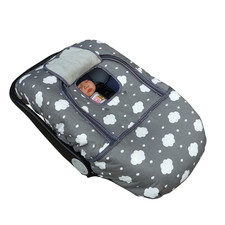 Car Seat Covers for Baby, Baby Carseat Cover Canopy, Door Open with Flap Cover,