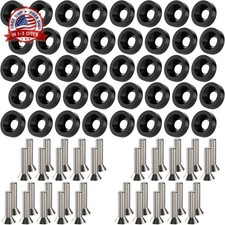 40 PCS Engine Dress Up Kit, CNC Finishing Fender Bumper Washers, M6 Aluminum Eng