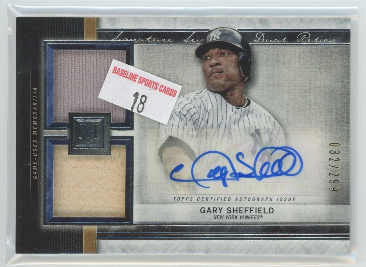 Gary Sheffield Autograph Indiana Baseball Trading Cards for sale 