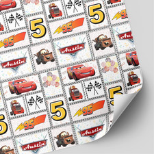 Personalised Cars Birthday Wrapping Paper
