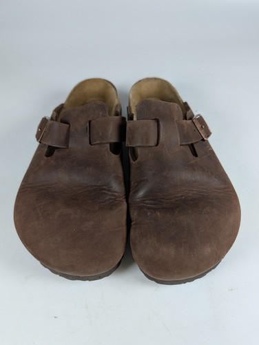 Birkenstock Boston Habana braun geöltes Leder Clog Schuhe Damen Größe: 37 / 7 - Bild 2 von 4