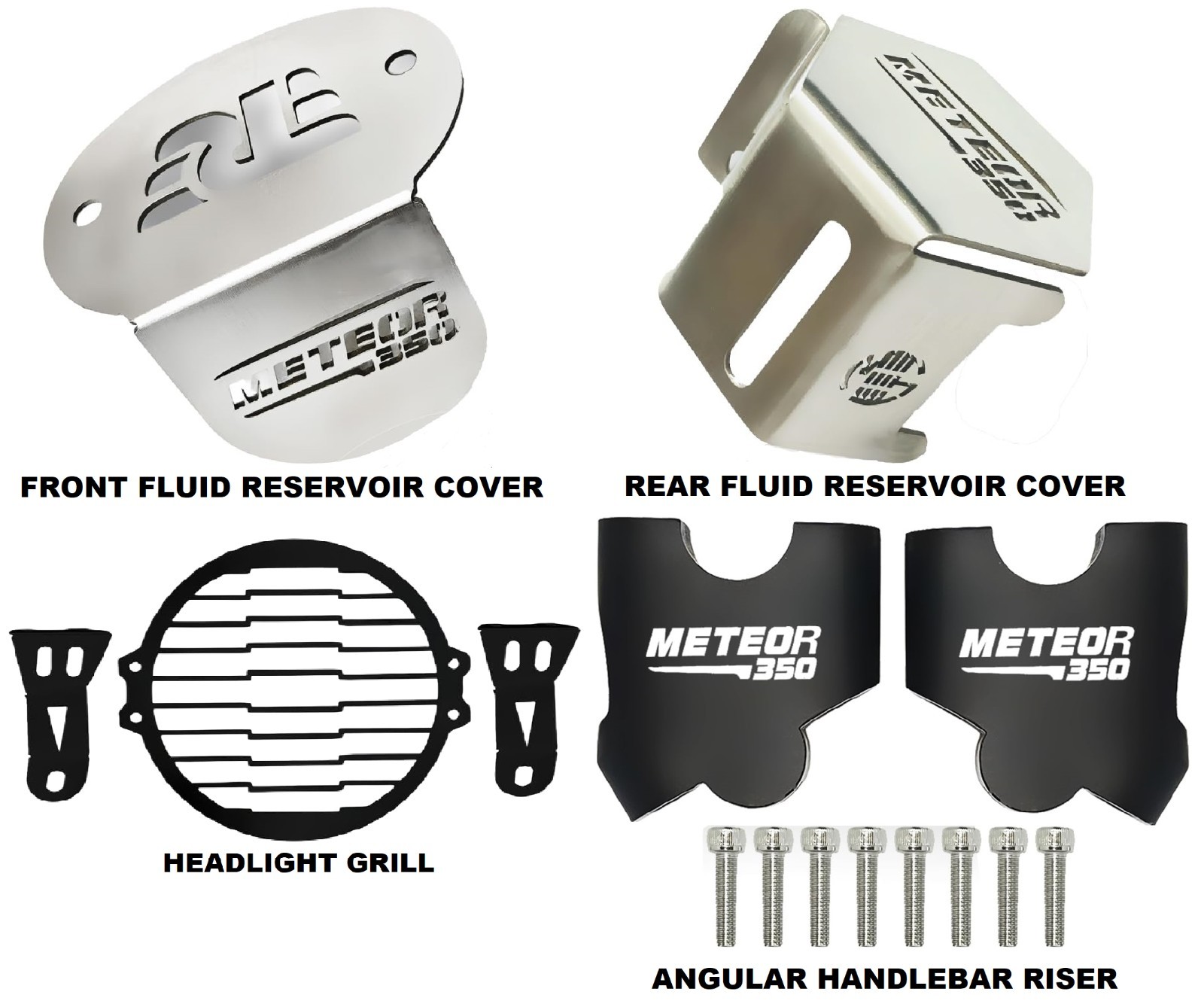 Combo Of 4 Items Fit for Royal Enfield METEOR 350