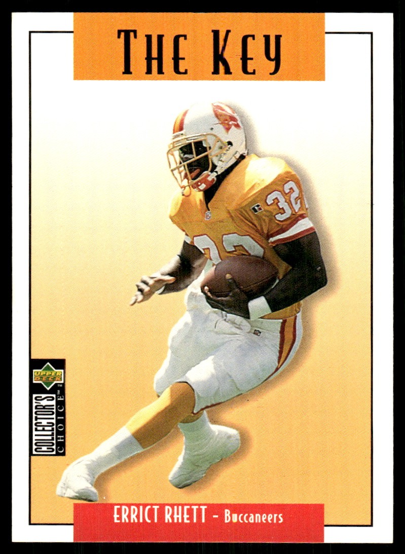 Errict Rhett 1995 Collector's Choice Update #U70 Buccaneers NFL READ FREE SHIP