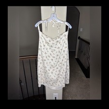 American Eagle Outfitters Floral Halter Neck Low Back Dress Size XL