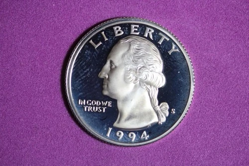 ESTATE FIND 1994 S PROOF SILVER WASHINGTON QUARTER #K58762