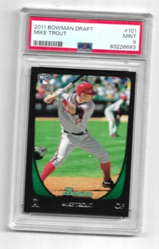 2011 BOWMAN DRAFT MIKE TROUT PSA 9 ROOKIE RC #101