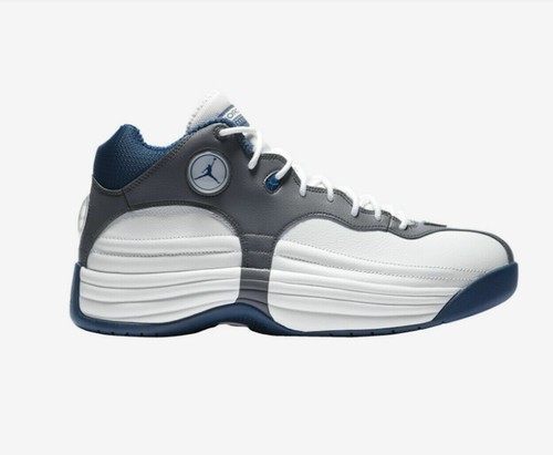 Nike Air Jordan Jumpman Team 1 White/French Blue-Flint Grey Size 9