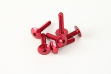 Boulon allen plat (M6x30, rouge)