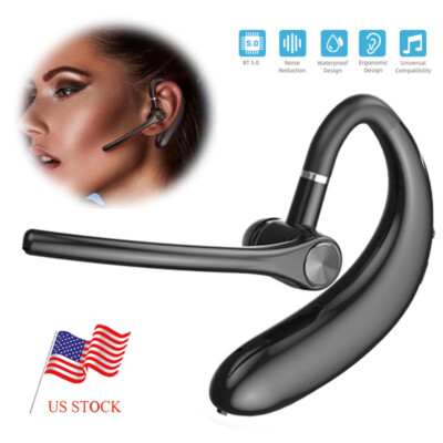 Wireless Headset Bluetooth Computer Earphone Noise Cancelling Microphone Mic