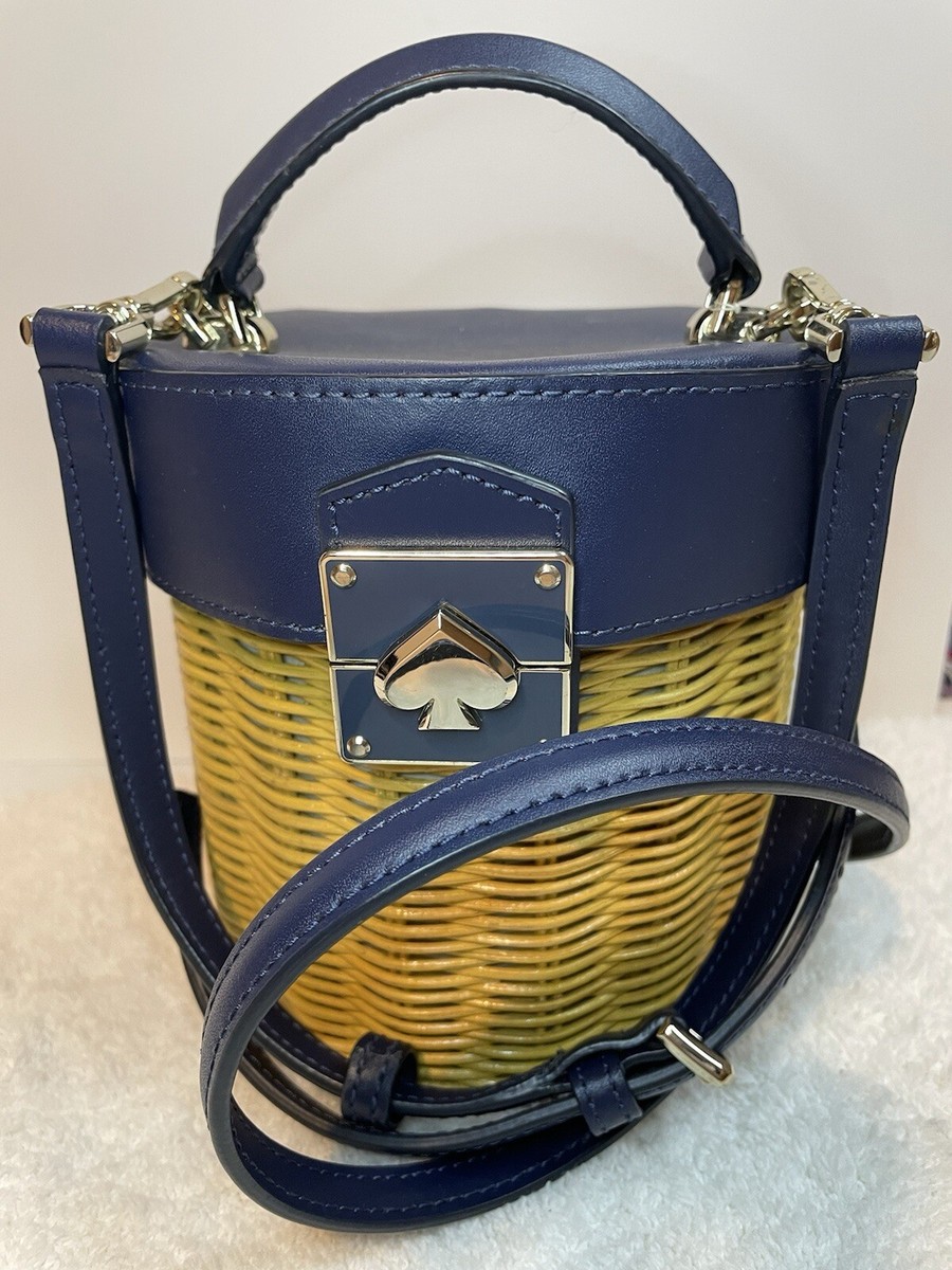 Kate Spade Bucket Crossbody Bag Medium Trunk Rumi Wicker