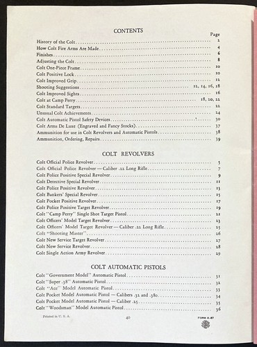 1931 "COLT FIRE ARMS" CATALOG - REVOLVERS & PISTOLS FOR LAW ENFORCEMENT USE - HB - Picture 3 of 14