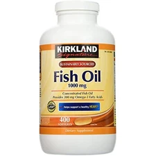 Kirkland Signature Natural Fish Oil Concentrate with Omega-3 Fatty Acids - 400
