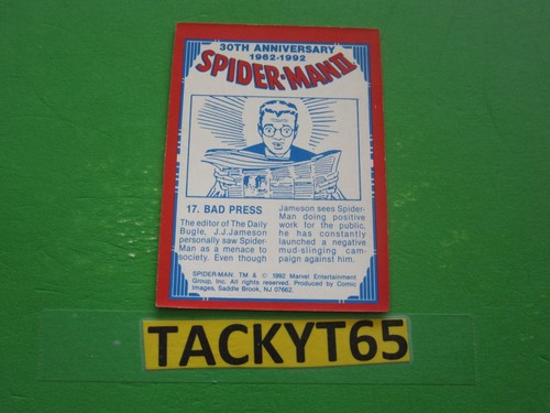 1992 SPIDER-MAN II 30TH ANNIVERSARY SINGLE CARD(s) NEW YOU CHOOSE - Picture 24 of 82