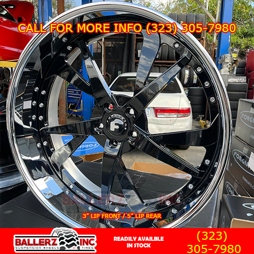 24 INCH FORGIATO S221 G BODY-CHEVELLE FITMENT GLOSS BLK WHEEL-TIRE