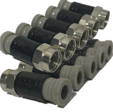 Compression F Connectors for wf65 ct63 Twin Sky Q Sky+hd Cable CMX65 - 20 Pack