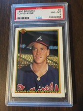 1990 Bowman Tom Glavine #2 Baseball Card PSA 8 HOF