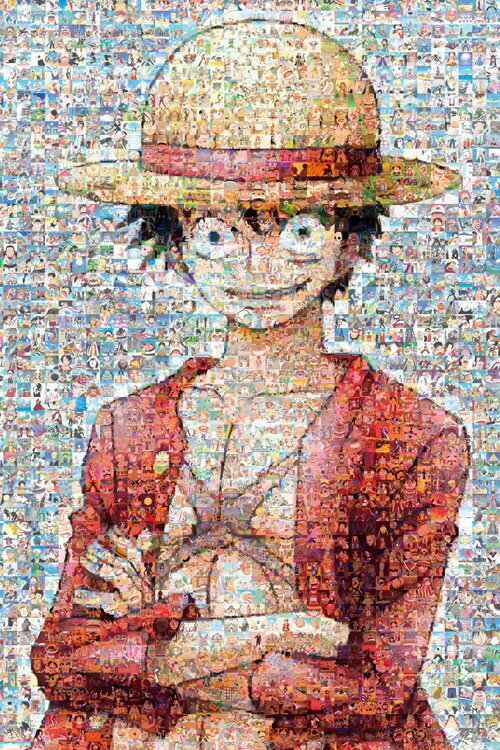 Anime Puzzle One Piece Mosaic Art 1st Anniversary 1000