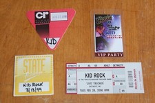 Kid Rock  - Lot # 11 Backstage Pass - 3 Passes + 1 Ticket - FREE SHIPPING