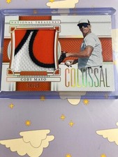 2023 Panini National Treasures Colossal Materials Holo Gold /25 Coby Mayo RC