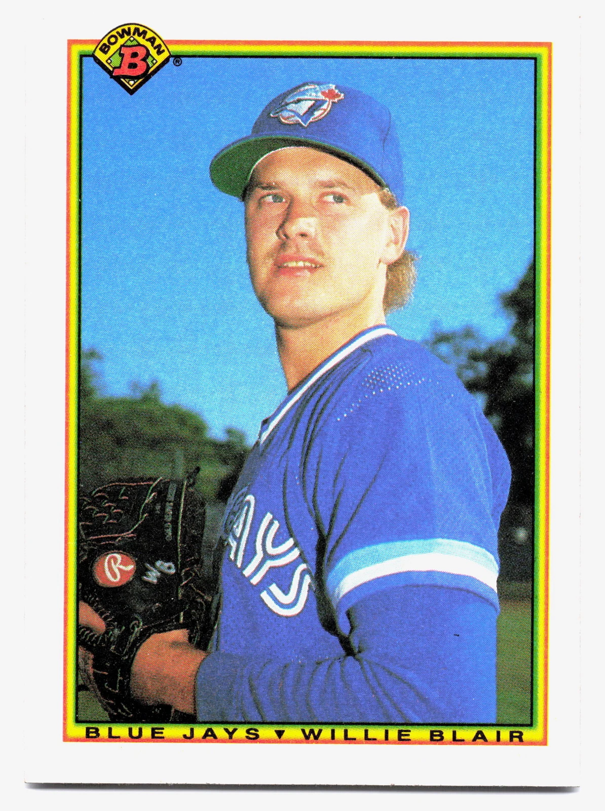 1990 Bowman Willie Blair RC Rookie Toronto Blue Jays #504