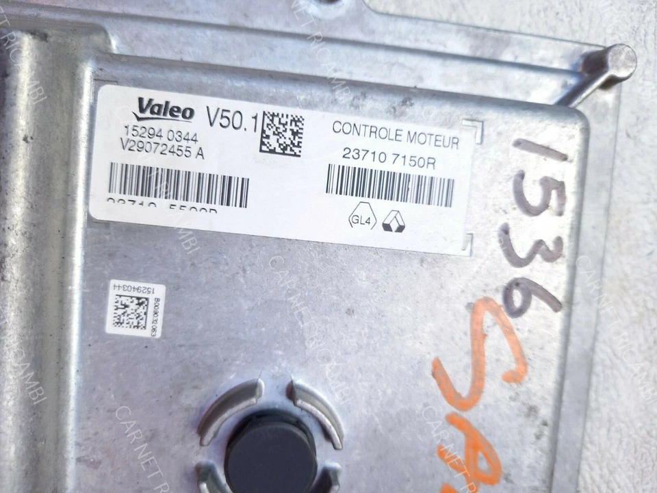 237107150R V29072455 A VALEO V50.1 CENTRALINA MOTORE DACIA RENAULT 0.9 TCE 2015 - Image 2 of 4