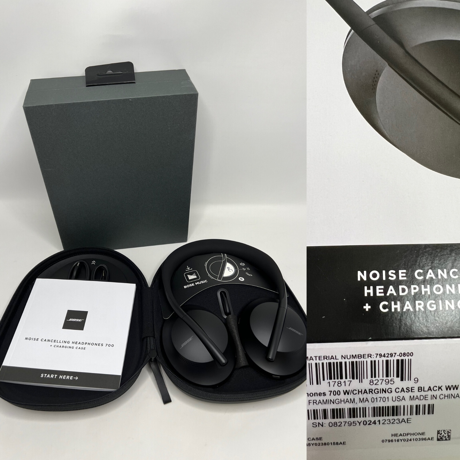 Bose Noise Cancelling Wireless Headphones 700 Bluetooth Black-image