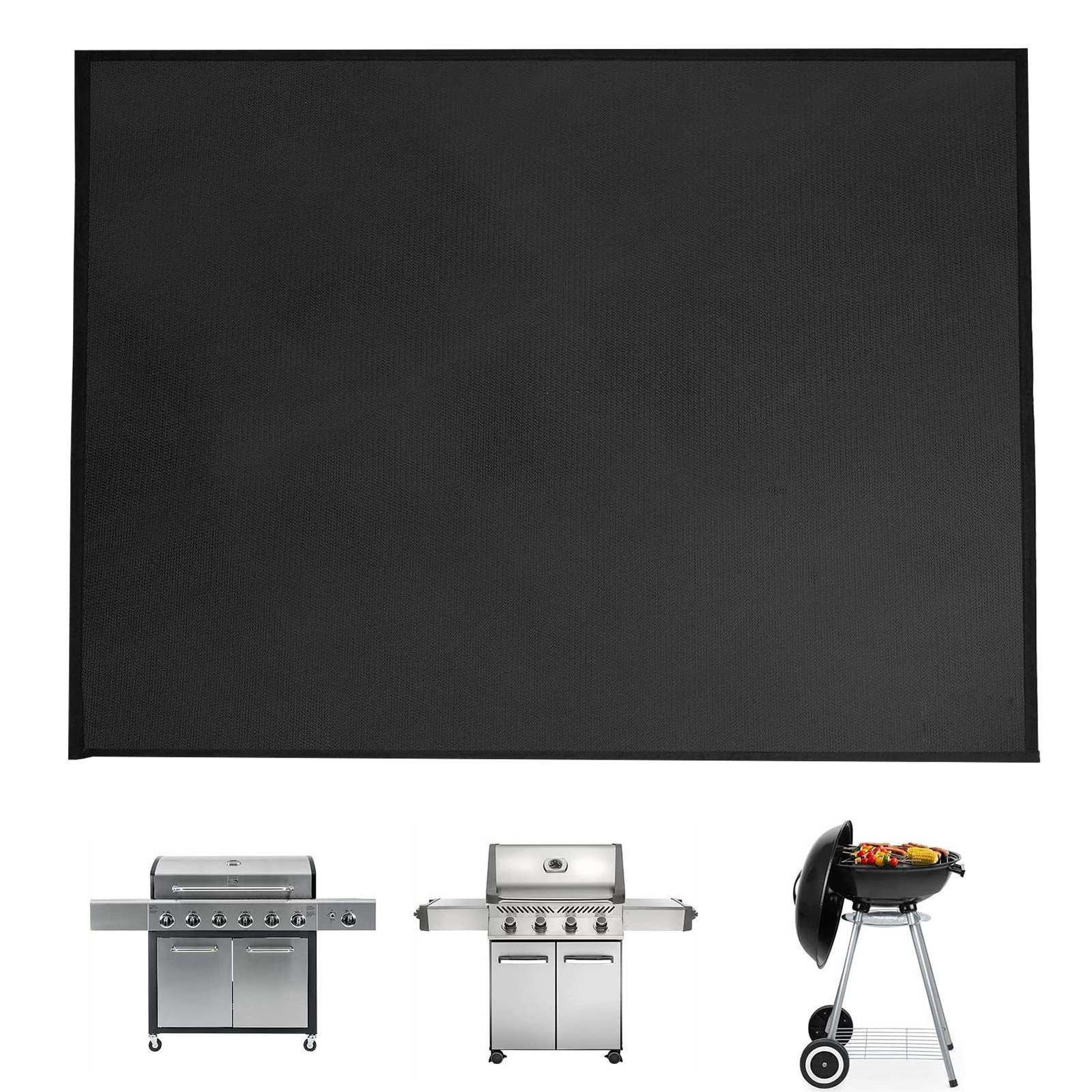 BBQ Mats for Grilling Fire Retardant Mat OilProof, HeatResistant
