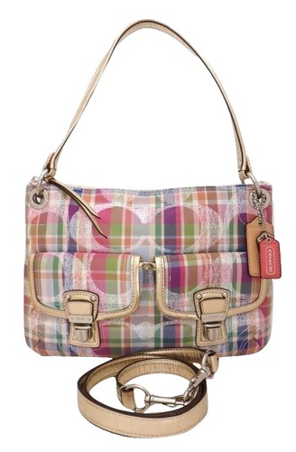 Coach POPPY Belt 90159 Brown LEATHER Brass Heart Buckle Sz  display picture 3