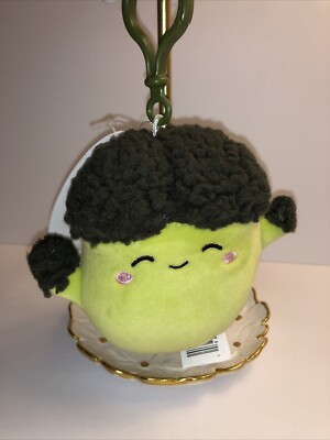 Squishmallows Nash The Broccoli Plush Clip On Keychain Specialty Veggie 3.5  NWT