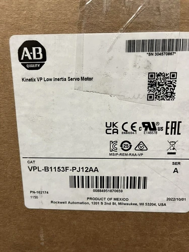 NEW AB VPL-B1153F-PJ12AA 480V Servo Motor allen bradley VPLB1153FPJ12AA - Picture 1 of 1