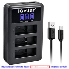 Kastar Battery LCD Triple USB Charger for GoPro Hero9 Hero 9 GoPro9 GOPRO9