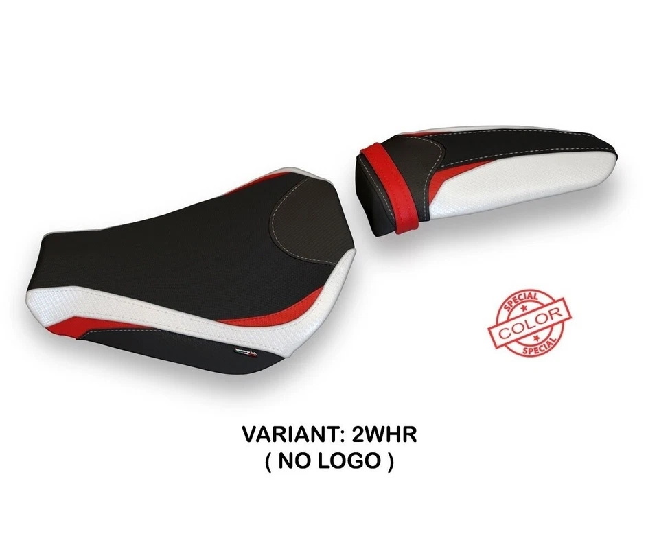 Seat saddle cover Tirana Special Color White-Red(WHR)T.I. MV AGUSTA F3 2012>2020 - Image 2 of 2