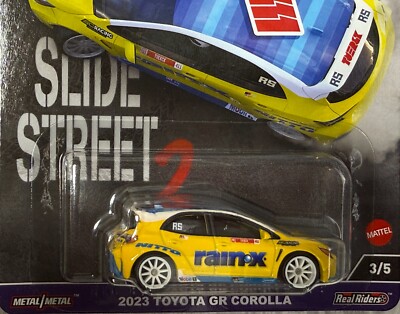 Hot Wheels Slide Street 2 2013 Toyota GR Corolla , Free Shipping