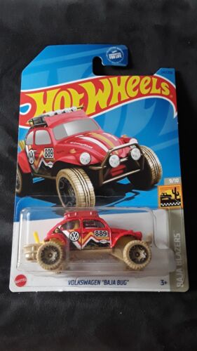 2023 Hot Wheels, Mattel TREASURE HUNT VOLKSWAGEN "BAJA BUG" ÉCHELLE 1:16 rouge - Photo 1/2