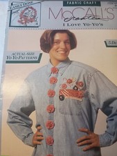 I Love Yo-Yo's Fabric Craft Patterns  McCall's Creates 14176 H13