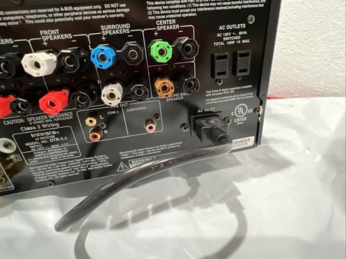 INTEGRA DTR-5.4 A/V HOME THEATER, AM/FM MULTI-ZONE RECEIVER TESTED WORKING - Picture 19 of 20