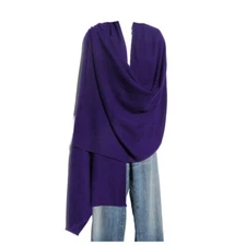 Cashmere | Shawl | 4 Ply| Hand Loomed | Nepal| Herringbone | Purple