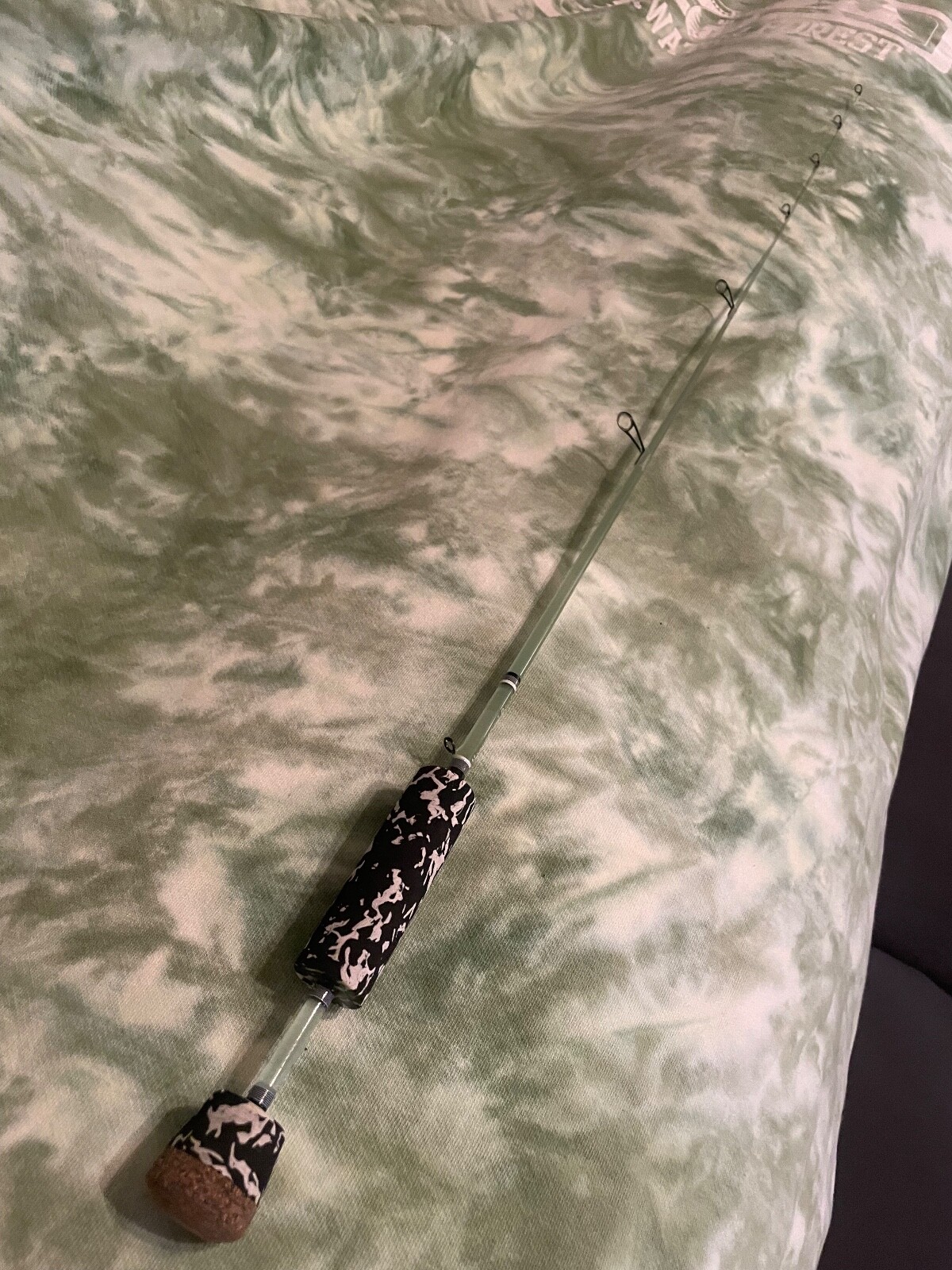 Custom Ice Fishing Rod Panfish Noodle Rod SeeThrough Blank 32" eBay