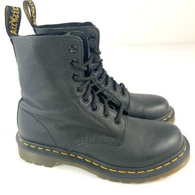 Dr. Doc Martens 1460 Pascal Virginia Leather Black US 7 UK 5 EUR 38 | eBay