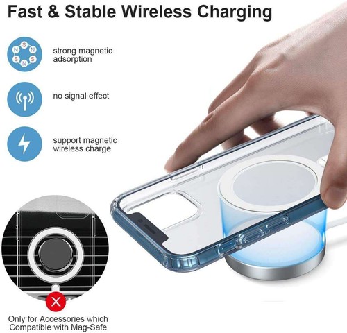 Funda Compatible Magsafe para Apple iPhone 11 12 13 14 15 16 Pro Max Mini Plus - Zdjęcie 8 z 12