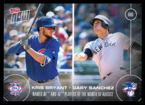 2016 Topps Now 421 Gary Sánchez / Kris Bryant