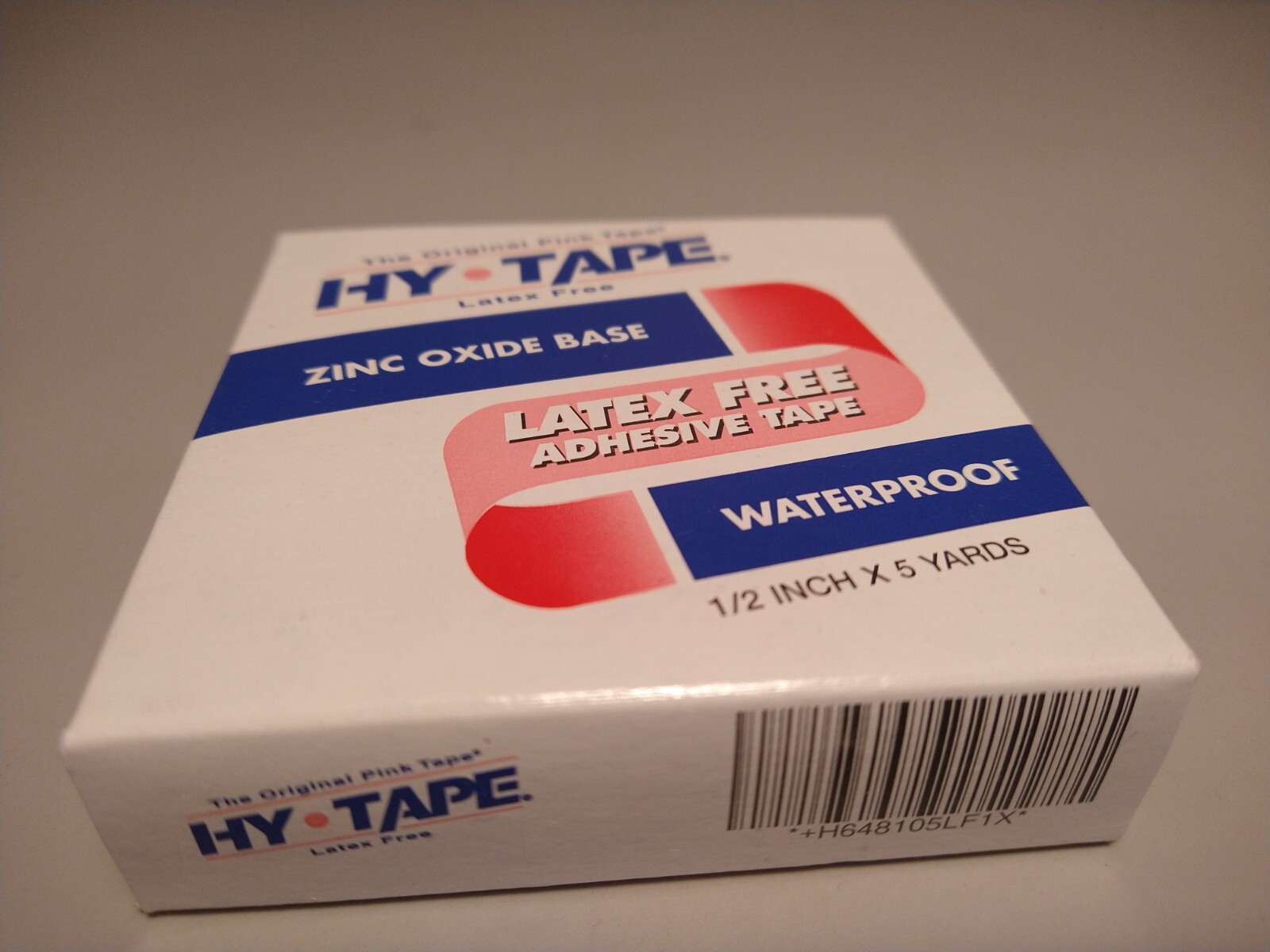 HYTAPE. 1" x 5yds Waterproof Adhesive Pink Tape (Latex Free) Zinc