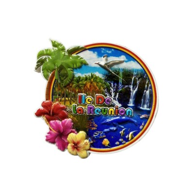 l'île de la Réunion / Reunion Island Fridge Magnets Western Indian Ocean