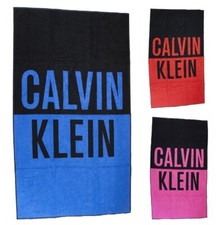 Beach towel CK CALVIN KLEIN swimming pool spa terry cotton cm.180 x 100 (approxi