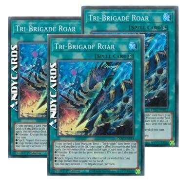 3x TRI-BRIGADE ROAR   Super R   CYAC EN053   1Ed   Yugioh!